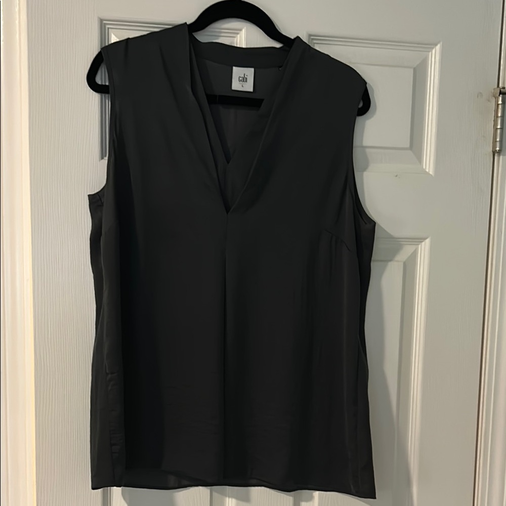 Cabi Black Sleeveless Blouse